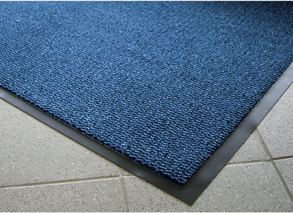 undefined, Schmutzfangmatte für innen, Flor aus Polypropylen LxB 1200 x 900 mm schwarz / blau, COBA Schmutzfangmatte für innen, Flor aus Polypropylen, LxB 1200 x 900 mm, schwarz / blau