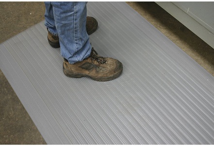undefined, Anti-Ermüdungsmatte LxB 1500 x 910 mm grau, Orthomat® Arbeitsplatzmatte Ribbed, grau, 900 x 1500 mm