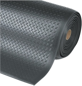 undefined, Arbeitsplatzmatte, PVC Breite 910 mm, pro lfd. m schwarz, Anti-Ermüdungsmatte, 2-lagig, PVC/PU, 910 mm x lfm, schwarz