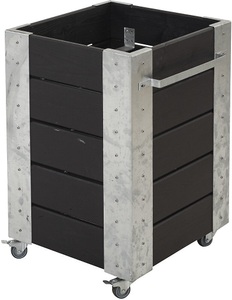 undefined, Pflanzkasten mit Rollen HxBxT 700 x 460 x 500 mm schwarz, 
