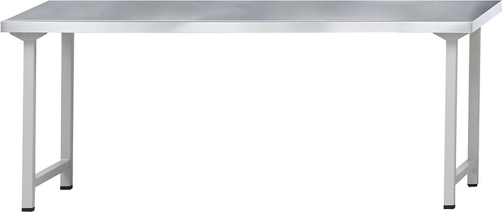 ANKE, ANKE Werkbank, stabil Grundmodell BxT 2000 x 700 mm, Stahlblechbelagplatte, Höhe 890 mm, ANKE Werkbank, Gestellbauweise Serie V, Grundmodell, BxT 2000 x 700 mm, Stahlblechbelagplatte, Höhe 890 mm