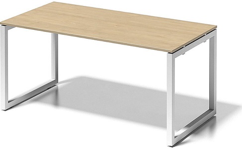 Bisley, BISLEY Schreibtisch CITO, O-Gestell HxBxT 740 x 1600 x 800 mm Gestell weiß, Platte Ahorn, BISLEY Schreibtisch CITO, O-Gestell, HxBxT 740 x 1600 x 800 mm, Gestell weiß, Platte Ahorn