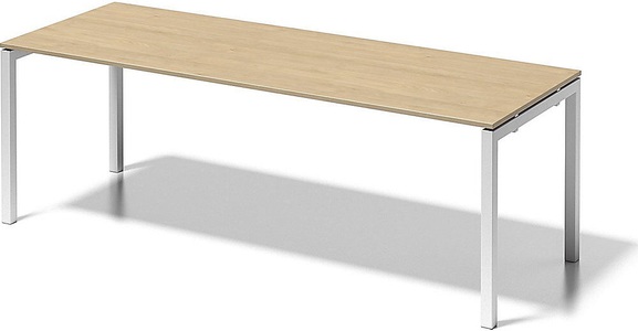 Bisley, BISLEY Schreibtisch CITO, U-Gestell HxBxT 740 x 2200 x 800 mm Gestell weiß, Platte Ahorn, BISLEY Schreibtisch CITO, U-Gestell, HxBxT 740 x 2200 x 800 mm, Gestell weiß, Platte Ahorn