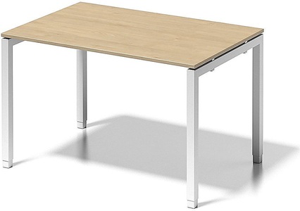 Bisley, BISLEY Schreibtisch CITO, U-Gestell HxBxT 650 - 850 x 1200 x 800 mm Gestell weiß, Platte Ahorn, BISLEY Schreibtisch CITO, U-Gestell, HxBxT 650 - 850 x 1200 x 800 mm, Gestell weiß, Platte Ahorn