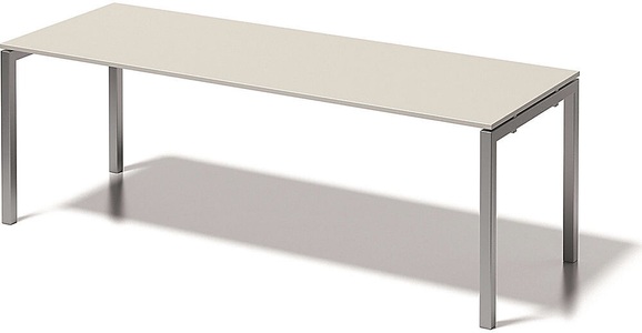 Bisley, BISLEY Schreibtisch CITO, U-Gestell HxBxT 740 x 2200 x 800 mm Gestell silber, Platte grauweiß, BISLEY Schreibtisch CITO, U-Gestell, HxBxT 740 x 2200 x 800 mm, Gestell silber, Platte grauweiß