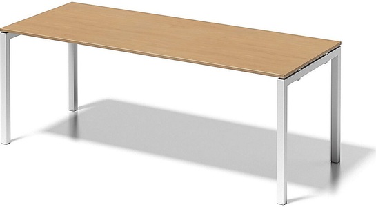 Bisley, BISLEY Schreibtisch CITO, U-Gestell HxBxT 740 x 2000 x 800 mm Gestell weiß, Platte Buche, BISLEY Schreibtisch CITO, U-Gestell, HxBxT 740 x 2000 x 800 mm, Gestell weiß, Platte Buche
