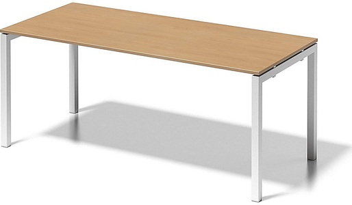 Bisley, BISLEY Schreibtisch CITO, U-Gestell HxBxT 740 x 1800 x 800 mm Gestell weiß, Platte Buche, BISLEY Schreibtisch CITO, U-Gestell, HxBxT 740 x 1800 x 800 mm, Gestell weiß, Platte Buche