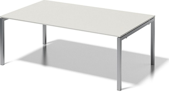 Bisley, BISLEY Schreibtisch CITO, U-Gestell HxBxT 740 x 2000 x 1200 mm Gestell silber, Platte grauweiß, BISLEY Schreibtisch CITO, U-Gestell, HxBxT 740 x 2000 x 1200 mm, Gestell silber, Platte grauweiß
