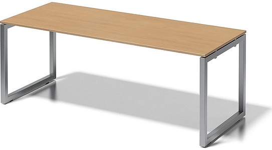 Bisley, BISLEY Schreibtisch CITO, O-Gestell HxBxT 740 x 2000 x 800 mm Gestell silber, Platte Buche, BISLEY Schreibtisch CITO, O-Gestell, HxBxT 740 x 2000 x 800 mm, Gestell silber, Platte Buche