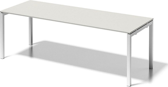 Bisley, BISLEY Schreibtisch CITO, U-Gestell HxBxT 740 x 2200 x 800 mm Gestell weiß, Platte grauweiß, BISLEY Schreibtisch CITO, U-Gestell, HxBxT 740 x 2200 x 800 mm, Gestell weiß, Platte grauweiß