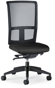 interstuhl, interstuhl Bürodrehstuhl GOAL AIR, Rückenlehnenhöhe 545 mm Gestell schwarz, mit weichen Rollen graphitschwarz, Sitztiefe 410 - 460 mm, 