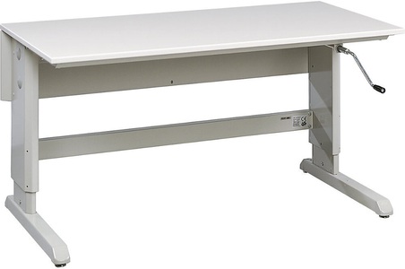 TRESTON, TRESTON Arbeitstisch CONCEPT ESD-Tischplatte, mit Handkurbel BxT 1500 x 750 mm, Treston Arbeitstisch CONCEPT, ESD-Tischplatte, mit Handkurbel, BxT 1500 x 750 mm