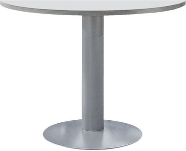 undefined, Säulentisch Ø 1000 mm, Höhe 720 mm lichtgrau / alufarben, Säulentisch, Ø 1000 mm, Höhe 720 mm, lichtgrau / alufarben