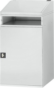 RAU, RAU Industrie-Stehpult mit offenem Fach über dem Schrank Breite 650 mm, lichtgrau, RAU Industrie-Stehpult, mit offenem Fach über dem Schrank, Breite 650 mm, lichtgrau