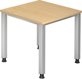office akktiv, office akktiv RENATUS - Schreibtisch 4-Fuß-Gestell, Breite 800 mm Dekor Ahorn, 