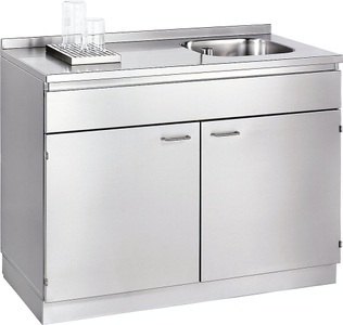 undefined, Reinraum-Spülentisch zweitürig, doppelwandig Gesamt-BxTxH 1200 x 600 x 900 mm, Reinraum-Spülentisch, zweitürig, doppelwandig, Gesamt-BxTxH 1200 x 600 x 900 mm