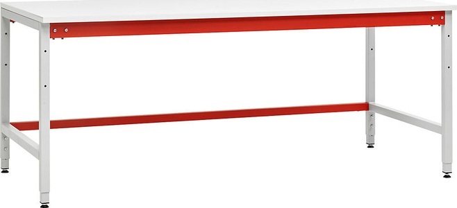 undefined, Pack- und Arbeitstisch silbergrau HxBxT 780 x 1800 x 900 mm, Packtisch, Standard, HxBxT 780 x 1800 x 900 mm