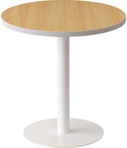 undefined, Lounge-Tisch rund, Ø 600 mm Buche-Dekor, Paperflow Beistelltisch easyDesk Buche, Weiss 600 x 600 x 600 mm