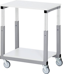 RAU, RAU Arbeitsplatz-System, höhenverstellbar von 650 - 1000 mm Tischwagen mit 4 Lenkrollen BxT 700 x 500 mm, RAU Arbeitsplatz-System, manuell höhenverstellbar von 650 - 1000 mm, Tischwagen mit 4 Lenkrollen, BxT 700 x 500 mm
