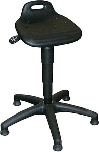 undefined, Arbeitshocker Sitz aus PU-Schaum mit Bodengleitern, meychair Arbeitshocker, Sitz aus PU-Schaum, mit Bodengleitern