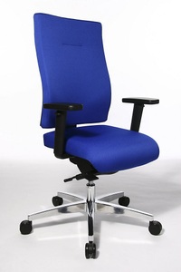 Topstar, Topstar Bürodrehstuhl PROFI STAR 15 ergonomische Rückenlehne blau, Topstar Bürostuhl PROFI STAR 15, ergonomische Rückenlehne, blau