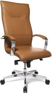 Topstar, Topstar Chefsessel LEAN ON mit aufwendiger Kissensteppung cognac, 