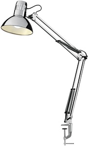 Hansa, Hansa LED-Architektenleuchte MANHATTAN mit 5-Watt-LED-Leuchtmittel chrom, LED-Tischleuchte Manhattan, Architektenleuchte, 400 Lumen, Lebensdauer 20.000 Stunden , chromfarb.