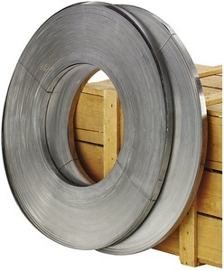 undefined, Umreifungsband aus Stahl Scheibenwicklung 13 mm breit, VE 2 Rollen, ratioform Stahlband, für Bandabroller, VE 2 Stk, Scheibenwicklung, gewachst, Bandbreite 13 mm