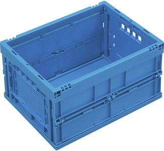 undefined, Faltbox aus Polypropylen Inhalt 22 l, ohne Deckel blau, 