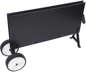 undefined, Stahlbandabroller mit großen Rädern fahrbar mit einem Ablagefach, ratioform Bandabroller für Stahlband, für Scheibenwicklung, Bandbreite 13 - 19 mm, fahrbar, mit Ablagefach