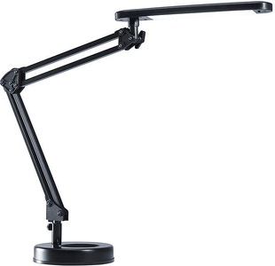 Hansa, Hansa LED-Schreibtischlampe 4 STARS mit Fuß schwarz, Hansa Tischleuchte LED, 240V/6W, schwarz, mit Fuss, 4 Stars, 41-5010.640