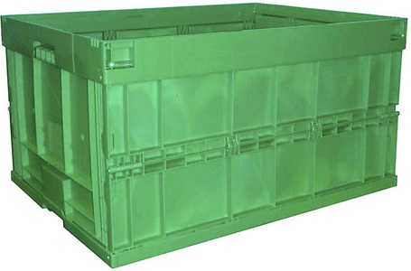 undefined, Faltbox aus Polypropylen Inhalt 200 l, ohne Deckel grün, 