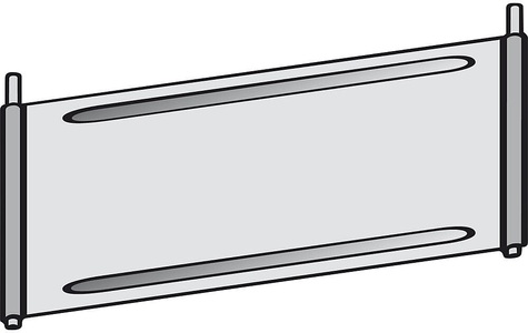 undefined, Trennblech für Fächer-Regal verzinkt für Fachboden, BxT 1000 x 400 mm, hofe Trennblech für Fächer-Regal, verzinkt, für Fachboden, BxT 1000 x 400 mm