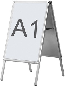 magnetoplan, magnetoplan Kundenstopper Typ SP, wetterfest DIN A1, MAGNETOPLAN Plakatständer DIN A1 00016 mit Klapprahmen 639x886mm