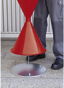 undefined, Bodenronde für Kegel-Standascher aus feuerverzinktem Stahlblech Gewicht 3 kg, Bodenronde, für Standascher