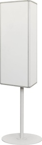 undefined, Magnetfolie FACE Ø 50 mm, VE 20 Stk grün / rot, Infosäule, 360° drehbar, HxBxT 2031 x 687 x 600 mm, 3-seitiges Whiteboard