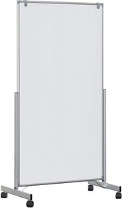 Maul, MAUL Whiteboard MAUL®pro easy2move, mobil HxT 1965 x 640 mm, alusilber Tafel-HxB 1800 x 1000 mm, MAUL Whiteboard MAULpro easy2move 6339684 100x180cm