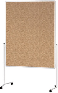 magnetoplan, magnetoplan Moderationstafel, Rahmen weiß einteilig Naturkork, Magnetop Moderatorentafel Kork, starr, 1200mm x 1500mm, 2111124