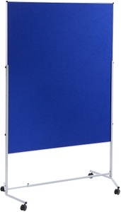 undefined, Moderationswand, variabel Filzbelag beidseitig königsblau, Moderationswand, variabel, Filzbelag beidseitig, königsblau
