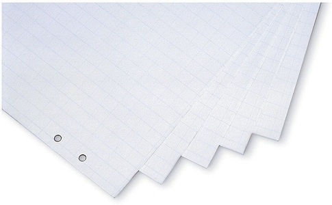 magnetoplan, magnetoplan Flipchart-Papier Format 650 x 930 mm plan liegend, VE 5 Blöcke à 20 Blatt, MAGNETOPLAN Flipchartpapier flachlieg. 80g 1227101 5 Block/20Bl. 650x930mm