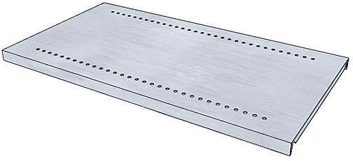 undefined, Fachboden für Regal-Schranksystem verzinkt BxT 930 x 500 mm, Fachboden für Regal-Schranksystem, verzinkt, BxT 930 x 500 mm