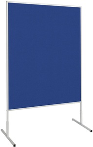 Maul, MAUL Moderationswand, Gesamthöhe 1905 mm Tafelmaße HxB 1500 x 1200 mm Filzoberfläche, blau, Karton-Regalkasten, einlagig und faltbar, VE 25 Stk, LxBxH 400 x 200 x 200 mm