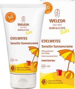 WELEDA AG, WELEDA AG Weleda Edelweiss Sensitiv Sonnencreme LSF 50 Baby & Kids, Weleda Edelweiss Sensitiv Sonnencreme LSF 50 Baby & Kids