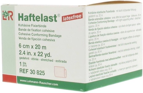 Lohmann & Rauscher, LOHMANN & RAUSCHER Haftelast® Fixierbinde 6 cm x 20 m, Haftelast latexfrei kohäsive Fixierbinde 6cmx20m creme