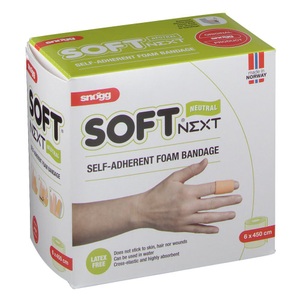 2PHARMA OTC, 2PHARMA OTC Soft® Snogg Next Natural selbsthaftende Weichschaum-Bandage 6 x 450 cm, Snögg Soft NEXT - 6cm x 4,5m neutral