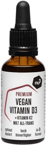 nu3, nu3 Premium Vegan Vitamin D3 + K2, Tropfen, nu3 Premium Vegan Vitamin D3 + K2