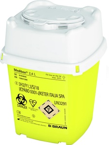 Braun, Braun Medibox® Entsorgungsbehälter Braun 2,4 Liter, Medibox Kanülensammler 2.4L (1 Stk)