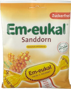 Dr. C. SOLDAN GmbH, Dr. C. SOLDAN GmbH Em-eukal® Bonbons Sanddorn zuckerfrei, Em-eukal® Bonbons Sanddorn zuckerfrei