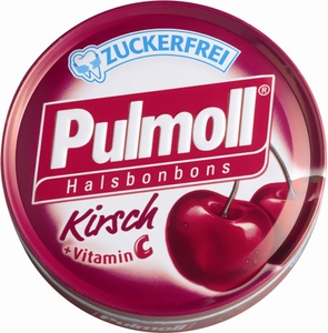 sanotact GmbH, sanotact GmbH Pulmoll® Hustenbonbons Wildkirsch + Vit.C zf., Pulmoll® Hustenbonbons Kirsche mit würzigem Zimt + Vitamin C zuckerfrei