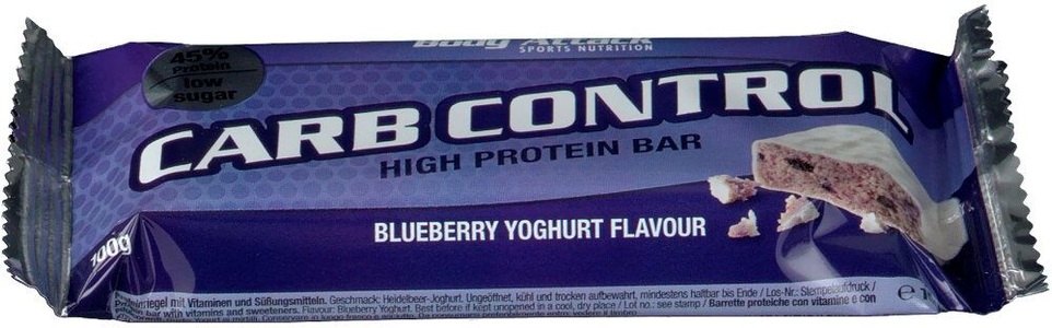 Body Attack Sports Nutrition GmbH & Co. KG, Body Attack Sports Nutrition GmbH & Co. KG Body Attack Carb Control Proteinriegel Blaubeere-Joghurt, Body Attack Carb Control Blueberry Yoghurt (100g)